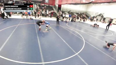125-130 lbs Semifinal - Madeline Halligan, Sanderson Wrestling Academy vs Cailyn Knighton, Fremont Wrestling Club