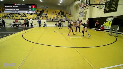 126 lbs Consi Of 4 - Addison Willis, Wagoner vs Italia Karwoski, Tahlequah Wrestling Club