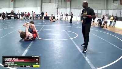 145 lbs Cons. Round 4 - Hank Lee, Eastside Wrestling vs Hunter Bras, All American Training Center