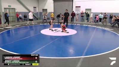 84 lbs Rr1 - Landon Lowery, Interior Grappling Academy vs Jeremy Larson, Dillingham Wolverine Wrestling Club