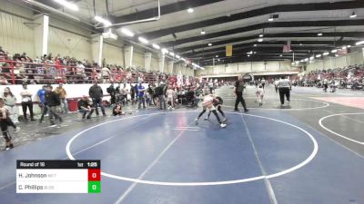 116 lbs Round Of 16 - Hunter Johnson, No Team vs Christian Phillips, Bloomfield Youth Wrestling