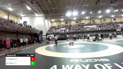 150 lbs Round Of 32 - Steel Meyers, Trinity Christian Academy-TX vs Aiden Crott, Brooks School