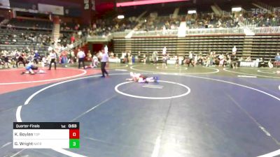 78 lbs Quarterfinal - Kannin Boylen, Top Of The Rock WC vs Gavin Wright, Natrona Colts