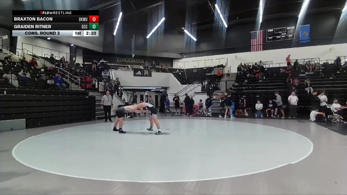 174 lbs Cons. Round 3 - Graiden Ritner, Southeast Community College vs ...