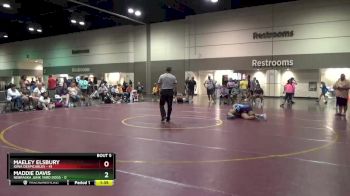 135 lbs Round 1 (16 Team) - Maeley Elsbury, Iowa Despicables vs Maddie Davis, Nebraska Junk Yard Dogs