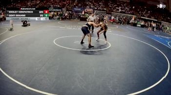 D 3 144 lbs Champ. Round 1 - Wesley Kirkpatrick, Church Point vs Genti Brahimi, Episcopal