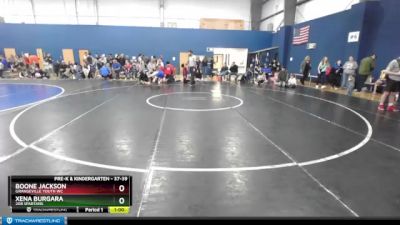 93-107 lbs Round 1 - Blake Bourland, Mountain Man Wrestling Club vs Walter Shaw, Timberline Youth Wrestling