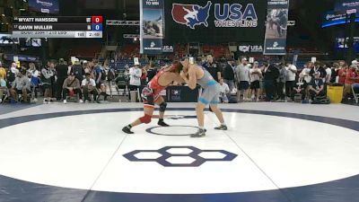 215 lbs Cons. Sub-quarters - Wyatt Hanssen, Utah vs Gavin Muller, Iowa