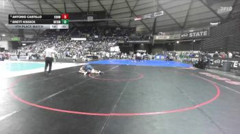 Boys 4A 190 lbs 5th Place Match - Antonio Castillo, Eisenhower vs Brett Kissick, Mt. Si