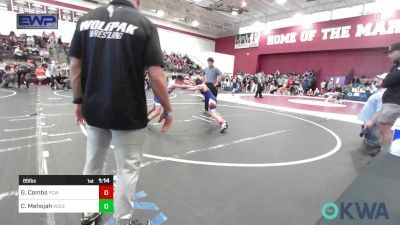 85 lbs Rr Rnd 3 - George Combs, Ponca City Wildcat Wrestling vs Charles Mehojah, Wolfpak Wrestling