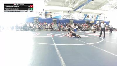 120 lbs Cons. Round 2 - Ethan Barnard, Olathe West vs Julian Orrantia, Liberal