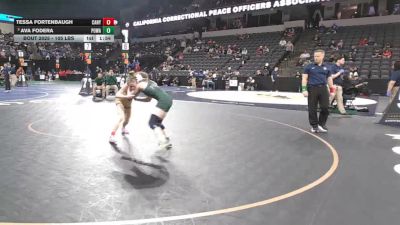 105 lbs Round Of 32 - Tessa Fortenbaugh, Canyon (Anaheim) (SS) vs Ava Fodera, Poway (SD)