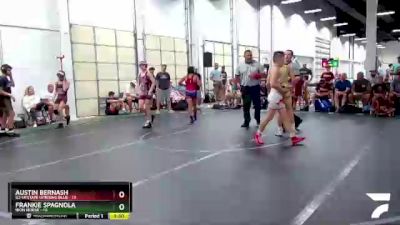 105 lbs Finals (2 Team) - Frankie Spagnola, Iron Horse vs Austin Bernash, U2 Upstate Uprising Blue