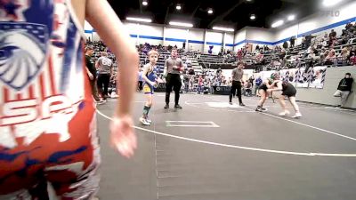 52 lbs Final - Mason Hileman, Clinton Youth Wrestling vs Tatum Hawkins, Noble Takedown Club