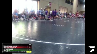 175 lbs Round 2 (6 Team) - Hunter Dietrick, Team Shutt Bowman vs Wyatt Goff, Level Up