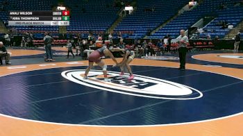 170 lbs 3rd Place Match - Kira Thompson, O`Fallon (H.S.) vs Anali Wilson, Berwyn-Cicero (Morton)