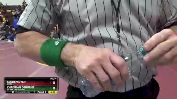 113 lbs Cons. Round 3 - Colden Dyer, Bixby vs Christian Osborne, St. Vincent-St Mary