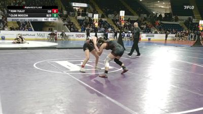 132 lbs Round Of 16 - Tori Tully, Carver vs Cloe Boccia, Milford