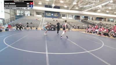 132 lbs Isaac Weber, Wisconsin vs Cain Crosson, Iowa Red