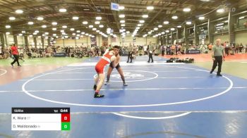 132 lbs Consi Of 8 #1 - Kaden Ware, CT vs David Maldonado, IN