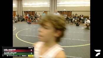64 lbs Round 1 (4 Team) - Oliver Feuerstein, Belding Orange vs Easton Terrell, Untouchables