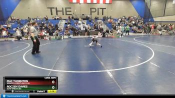 60 lbs Cons. Semi - Mac Thornton, Wasatch Wrestling Club vs Roczen Davies, Elite Wrestling