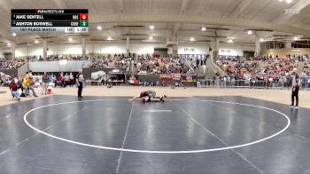 AA 215 lbs 1st Place Match - Jake Sentell, Nolensville High School vs Ashton Boswell, Cordova High School