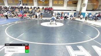 132 lbs Consi Of 8 #2 - Nicholas Fontana, Weston vs Tristen Mendoza, Platt