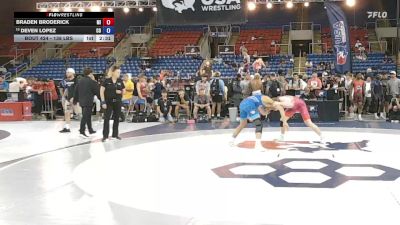 138 lbs Champ. Rd Of 128 - Braden Broderick, MI vs Deven Lopez, CO