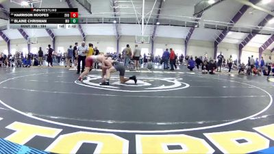 184 lbs Champ. Round 2 - Blaine Chrisman, Mount Union vs Harrison Hoopes, Southern Virginia