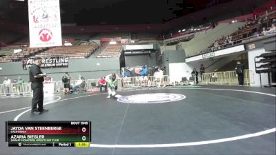 135 lbs Semifinal - Jayda Van Steenberge, California vs Azaria Biegler, Swamp Monsters Wrestling Club