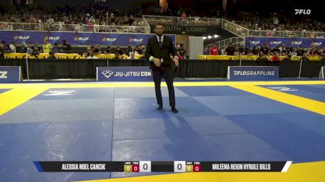 Mileena Reign Hyrule Bills vs Alessia Noel Cancik 2026 Pan Kids Jiu-Jitsu IBJJF Championship