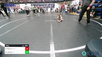 37 lbs Semifinal - Axton Marvin, Yukon Wrestling Academy vs Wenston Quillin, Chickasha Youth Wrestling