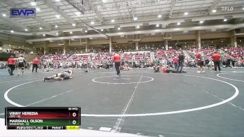 135 lbs Cons. Round 2 - Vinny Heredia, CSTC vs Marshall Olson, Hoisington