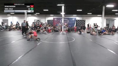 72 lbs Round 2 (6 Team) - Emil Cole, Bay Brawlers vs Ryan Bassiri, Capital City WC