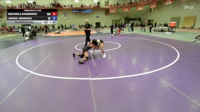 103 B Quarterfinal - Michaela Sarmiento, Southern Oregon University vs Abigail Mendoza, Quincy