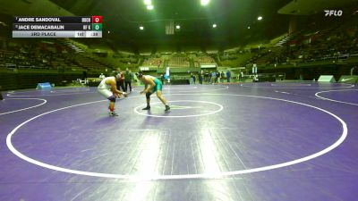 215 lbs 3rd Place - Andre Sandoval, Buchanan vs Jace Demacabalin, Rf Kennedy