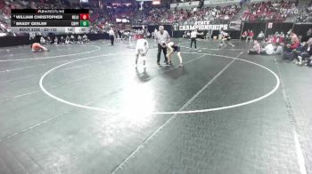 D2-132 lbs 5th Place Match - Brady Gesler, Chetek-Weyer./Prairie Farm vs William Christopher, New London