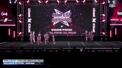 Full Force All Stars - Code Pink [2026 L1 Youth - Flex - D2 - Small - A DAY 2] 2026 JAMfest Cheer Super Nationals