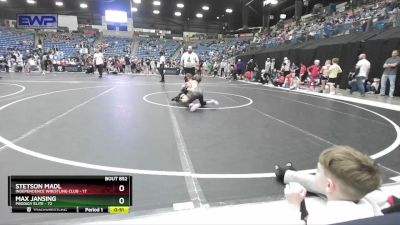 61 lbs Cons. Round 4 - Max Jansing, Prodigy Elite vs Stetson Madl, Independence Wrestling Club