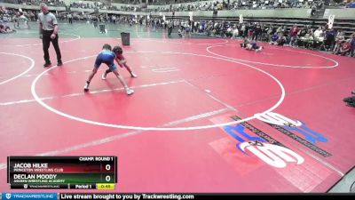 85 lbs Champ. Round 1 - Declan Moody, Askren Wrestling Academy vs Jacob Hilke, Princeton Wrestling Club