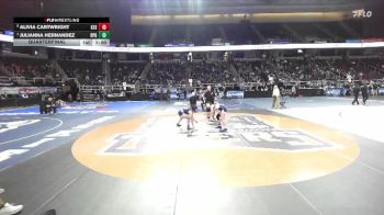 126 lbs Quarterfinal - Julianna Hernandez, Rocky Point Girls-11 vs Alivia Cartwright, Keshequa-5