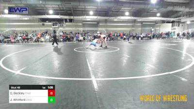 101 lbs Round Of 16 - Dawson Beckley, Team Tulsa Wrestling Club vs John Whitford, Sanderson Wrestling Academy