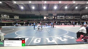 126 lbs Quarterfinal - Kade Davidheiser, The Hill School vs Coleman Nogle, Mount Saint Joseph