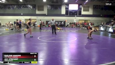 170 lbs 1st Place Match - Izzy Strickert, Independence vs Raelene Hawkins, Iowa Valley, Marengo