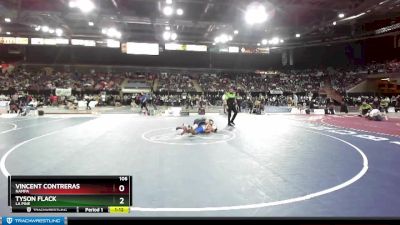 106 lbs Quarterfinal - Vincent Contreras, Nampa vs Tyson Flack, La Pine