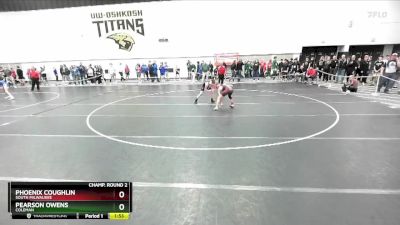 113 lbs Champ. Round 2 - Phoenix Coughlin, South Milwaukee vs Pearson Owens, Coleman