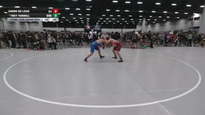 215 lbs Cons. Sub-quarters - Andre De Leon, Illinois vs Trey Tunnell, Keystone Kids Wrestling Club