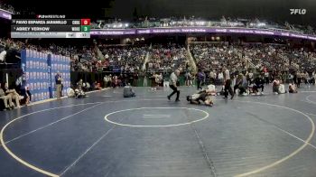 3A 113 lbs Cons. Round 2 - Favio Esparza Jaramillo, Cedar Ridge vs Abrey Verhow, White Oak High School