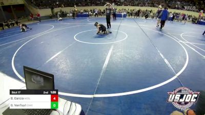 76 lbs Round Of 32 - Bradlee Garcia, Wesley Wrestling Club vs Grayson VanTuyl, Coweta Tiger Wrestling